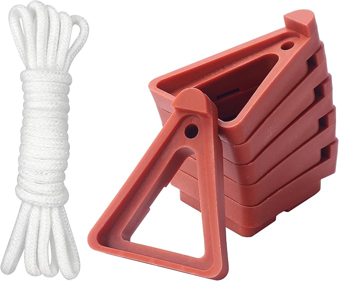ORIMERC 24 Pack Adjustable Plant Pot Toes with Watering Wick, Plant Pot Riser Support Planter Off Deck Floor to Prevent Stains, Plant Pot Lifters for Outdoor Indoor planters, Large Size