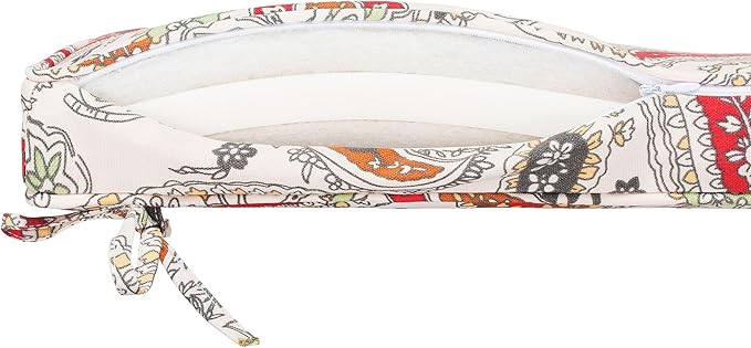 Magpie Fabrics Indoor Outdoor Waterproof Square Chair Cushion, 18" x 18" x 2.5", 2 Pack, Water Resistant Seat Cushions, for Patio Garden Office, Paisley Red Beige