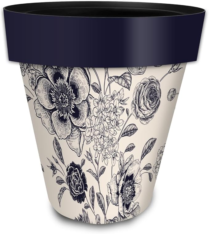 Briarwood Lane Woodcut Floral Large Planter