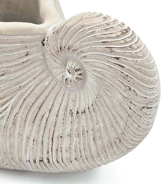 Modern Ceramic Accent Planter for Indoor Plants with Sleek Face Design and Smooth Glazed Finish for Living Room or Office Decor (Beige Multi + Cement-1)