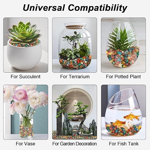 Fish Tank Gravel,Landscaping Pebbles, River Rocks,Decorative Ornamental Pebbles,Garden Landscaping Stones, DIY Smoothed Rocks for Potted Plant Resin Art Vase Fillers Aquarium Gravel Rocks (2 Pounds)