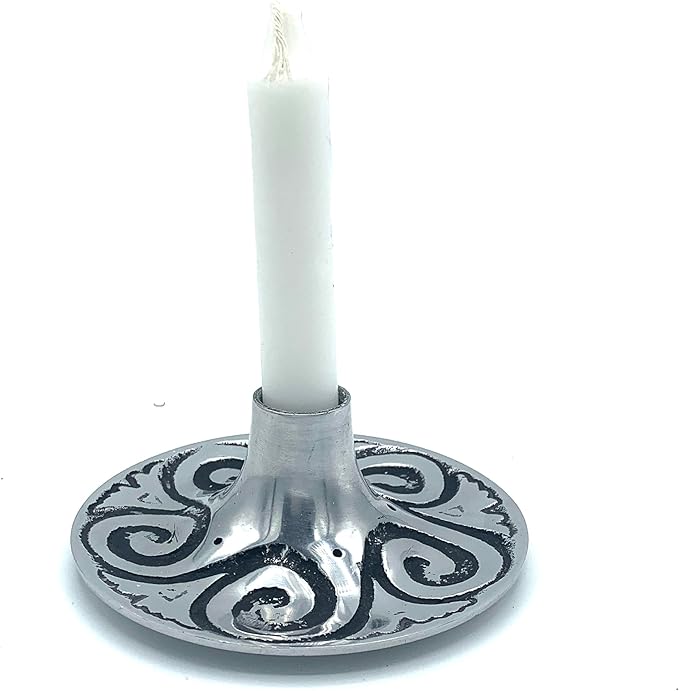 Chime Candle Holder and Candlestick Holder Set of 2 for Spell Candles, Taper Candles, and Incense