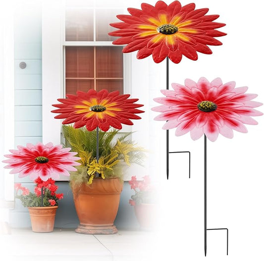 2 Pack Metal Plant Umbrellas for Outdoor Small Plants Shade Cover 12 in Metal Garden Shade Disk Outdoor Garden Umbrella for Potted Live Decor