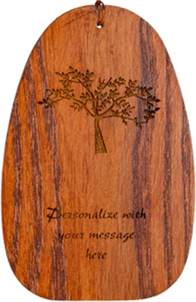 Woodstock Wind Chimes Personalized Amazing Grace Memorial Chime for Outside 40'' Large Bronze Sympathy Customized Tree of Life Inspirational Wind Chime for Outdoor Patio Home Garden Decor (P-AGLBR16)
