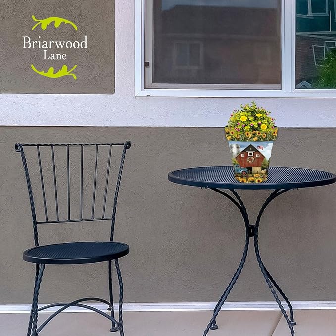 Briarwood Lane Summer Planter 8.5" x 8.5" x 8.5" Sunflower Barn Small for Summer Planter