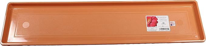 Root & Vessel 10305, Terracotta, Countryside Flower Box Tray, Large (28.25” x 6.5”)
