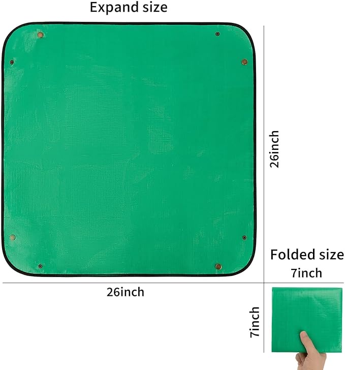 MAQIHAN Repotting Mat for Indoor Plants - 26"*26" Plant Potting Tray Transplanting Mat Foldable Waterproof Indoor Gardening Supplies