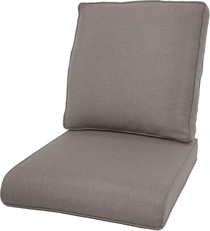 Patio Furniture Cushions - 22 * 24" Outdoor Patio Cushions with Removable Cover, 28D High Density Sponge Filling Outdoor Chair Cushions for Rocker, Sofa and Loveseat - Grey