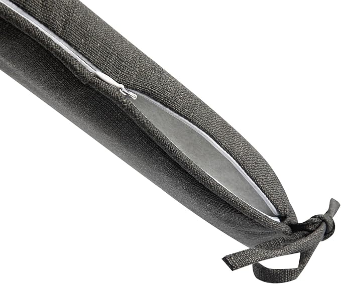 Outdoor Chair Cushions Set of 2,Patio Seat Cushion 17"x16"x2",U-Shaped Dining Chair Cushion 17 by 16 Inch,Water Resistant,Fade-Resistant Chair Pads for Kitchen Garden Furniture(Charcoal Gray)