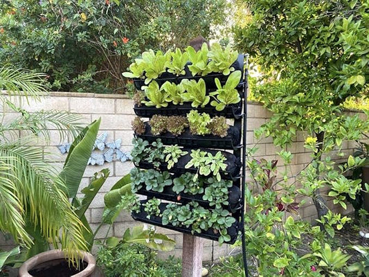 2-Ft x 3-Ft Outdoor Vertical Garden Planter with Built-in Drip Line Irrigation System for Food Growth on Patios, Balconies, Fences and More