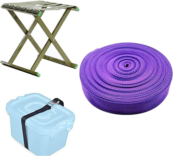 1 Roll 65.6 Feet Tree Tie for Plant Support Garden Strap 1 Inch Width Staking and Guying Material 1,800 Lbs Strength (Purple)