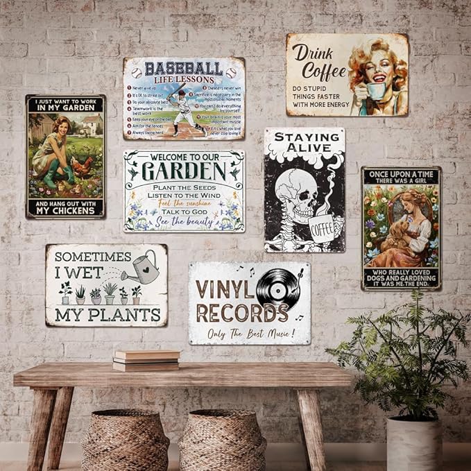 Funny Garden Decor Gardening Gifts for Women Yes I Really Do Need All These Plants Garden Metal Sign 12"x8"