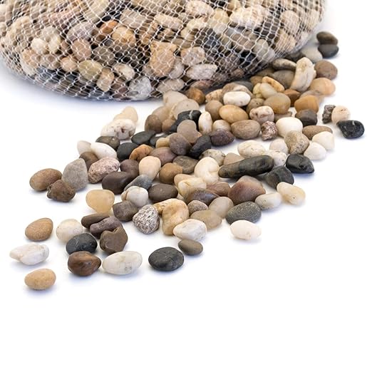 River Rocks Decorative Ornamental Vase Filler Aquarium Gravel Natural, Small 5 lbs -Landscaping Pebbles for Indoor Plants, Fish Tank Gravel, Terrarium Decor, Home Decor, DIY & Crafting – Royal Imports