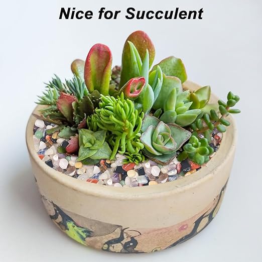 Vase Filler,Landscaping Pebbles, River Rocks Decorative Ornamental Pebbles, DIY Smoothed Rocks for Potted Plant Resin Art Vase Fillers Aquarium Gravel Rocks (Mixed Color, 10 Pounds)