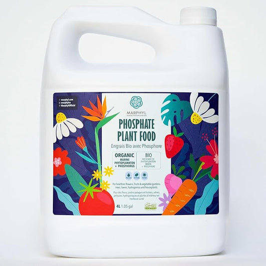 MARPHYL Organic Liquid Phosphate Soil Enhancer – Phosphorus Fertilizer for Root Development & Bloom Support, Ideal for Garden Flowers, Vegetables, Succulents & Hydroponics