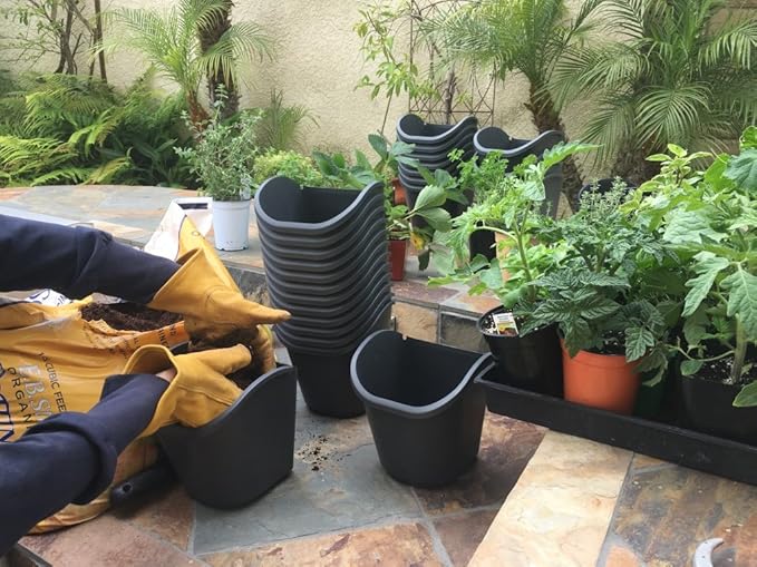 DIG GLW08 Living Wall™ Vertical Garden Kit 8 Pots & Drip Irrigation System- Complete Vertical Gardening Solution
