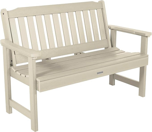 Highwood AD-BENW2-WAE Lehigh Garden Bench, 4 Feet, Whitewash