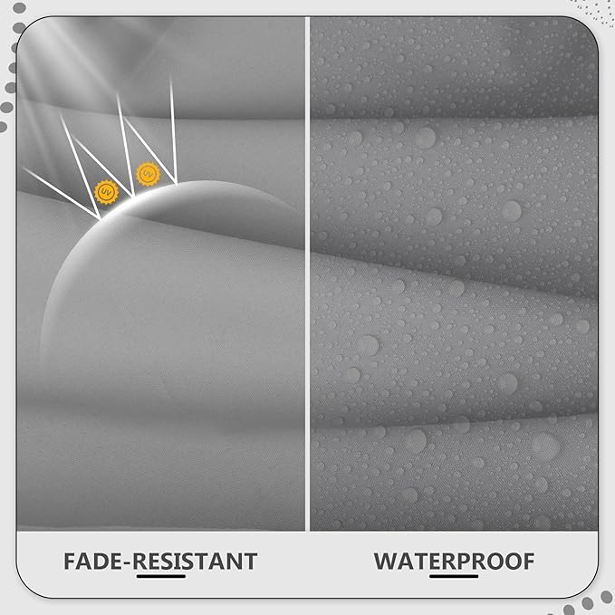 22" x 22" x 6" Outdoor Deep Seat Cushions Set - 4 Set Waterproof & Fade Resistant Patio Furniture Replacement Cushions, Non-Slip Outdoor Cushions Fit Loveseats, Couches, Chairs, and Sofas