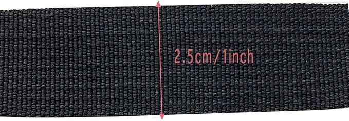 1 Roll 65.6 Feet Tree Tie for Plant Support Garden Strap 1 Inch Width Staking and Guying Material 1,800 Lbs Strength (Black)