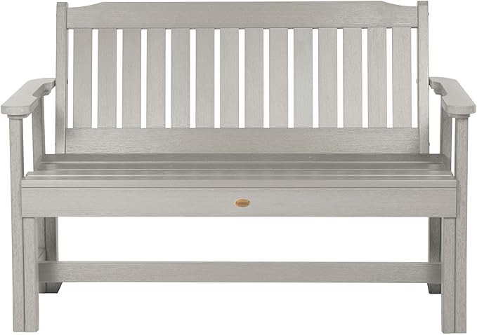 Sequoia Professional Commercial Grade Exeter Garden Bench, 4ft, Harbor Gray