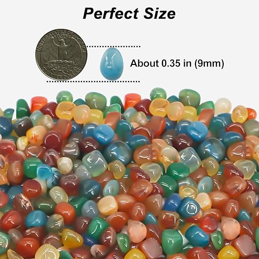 Fish Tank Gravel,Landscaping Pebbles, River Rocks,Decorative Ornamental Pebbles,Garden Landscaping Stones, DIY Smoothed Rocks for Potted Plant Resin Art Vase Fillers Aquarium Gravel Rocks (2 Pounds)