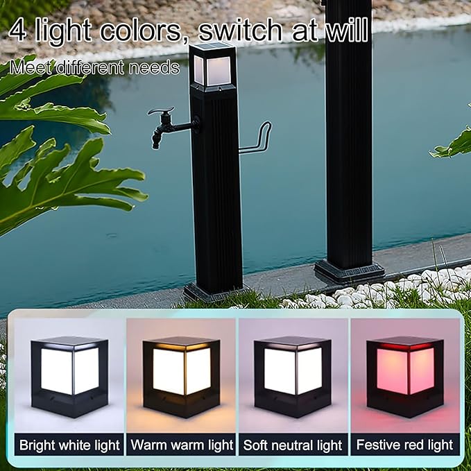 304 Stainless Steel Cylindrical Vertical Garden Water Column, Freestanding Hose Stand with Faucet, Antifreeze Water Dispenser Hydrant, for Garden Farm Backyard(14 * 73.5cm/5.5 * 28.9in)