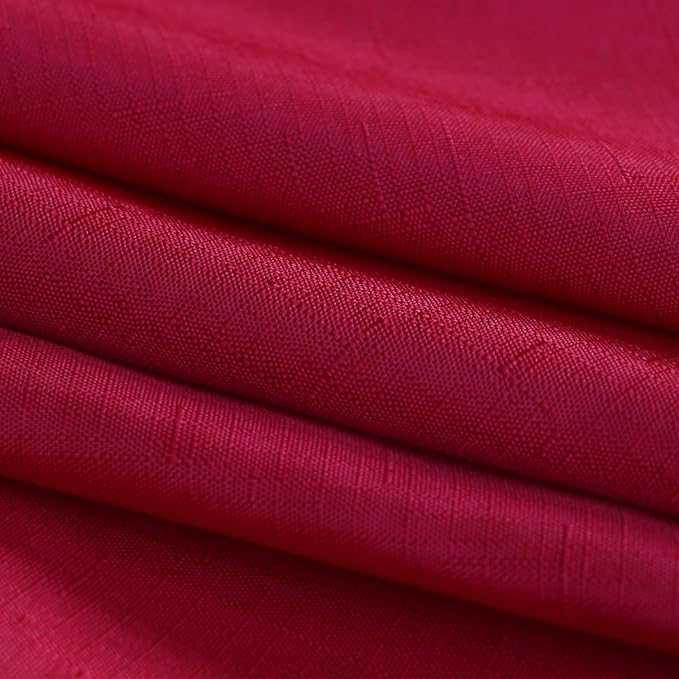 Outdoor Tablecloth Wrinkle-Free Stain Resistant Waterproof Polyester Fabric Table Cover with Zipper Umbrella Hole for Picnic/Party/Dinner/Patio Garden(70inch Round,Zippered,Red)