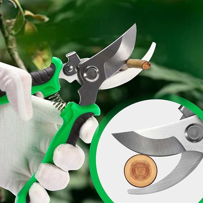 Garden Pruning Shears 3 Pack Gardening Shears Garden Scissors Stainless Steel Garden Shears Pruning Scissors Garden Clippers Pruning Shears for Gardening Garden Tools