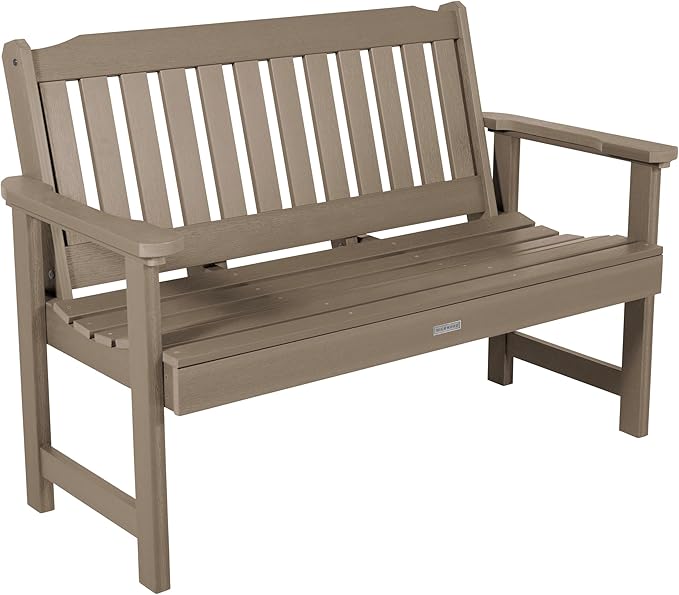 highwood Lehigh Garden Bench, 4 Feet, Woodland Brown