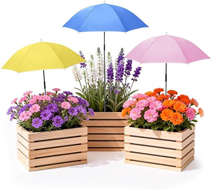 Plant Umbrellas for Outdoor Plants, Garden Umbrella Shade for Potted Plants and Garden Beds, Provide Shade to ‌Defend Plants From Blazing Sun