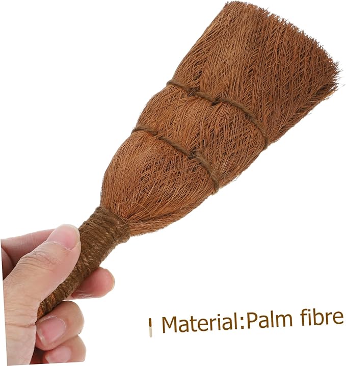 Happyyami Bonsai Cleaning Brush Palm Fibre Tool for Garden Washing Stain Removal Multi-use Accessory for Bonsai Plant Care for Garden Enthusiasts