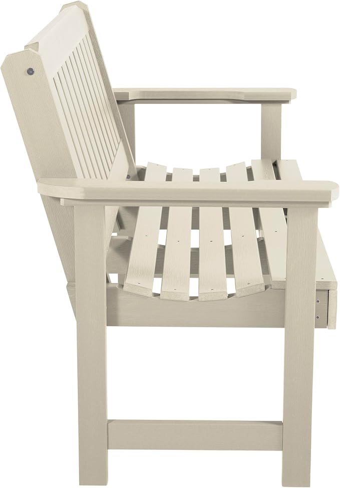 Highwood AD-BENW2-WAE Lehigh Garden Bench, 4 Feet, Whitewash