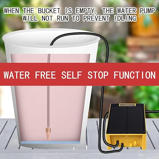 Solar Powered Dual Pump Drip Irrigation Kit,Child Lock 2 Group Automatic Watering System with Rain Sensing Digital Display Screen for Garden Patio Balcony Vacation (for 20 Pot Plants)