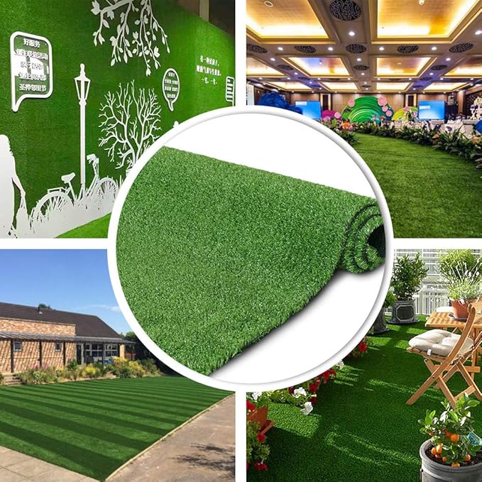 Petgrow Synthetic Artificial Grass Turf 9FTX68FT for Indoor Outdoor Dog Synthetic Grass Mat, Party Wedding Christmas Balcony Garden Astro Turf Rug,Drainage Holes Faux Fake Grass Rug Carpet for Pets