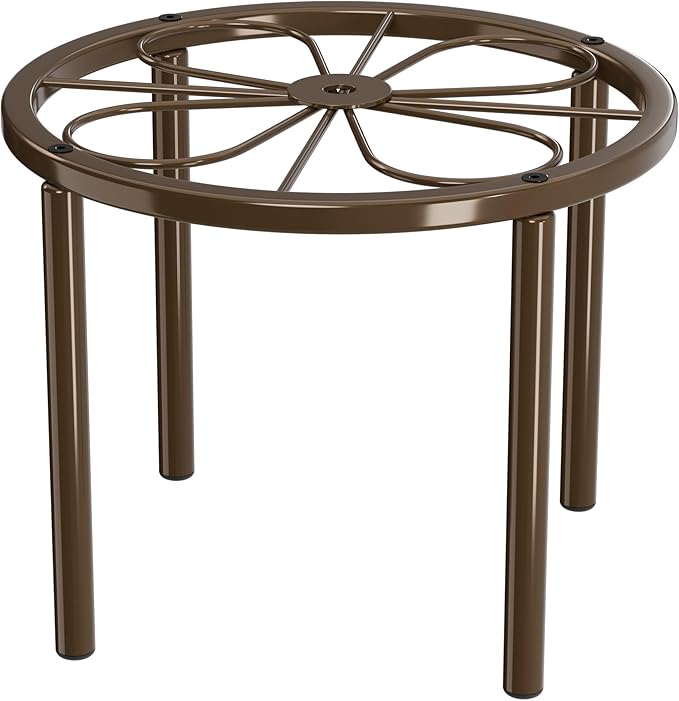 Plant Stand Plant Holder -7.9 x 7.9 x 5.9 inches Plant Riser for Garden Courtyard, Heavy Duty Flower Stand for Multiple Plant Indoor or Outdoor, Brown.
