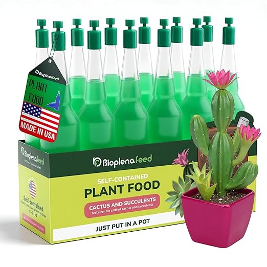 Cactus & Succulent Plant Food | Concentrated Nutrient Solution for Indoor & Outdoor Plants | Made in USA | Promotes Growth & Blooms
