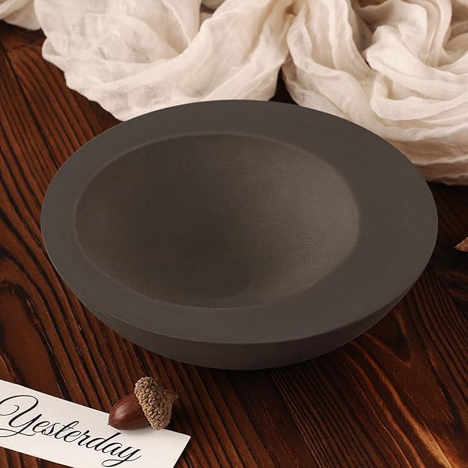 Wehous Large Round Container Mold, Silicone Irregular Bowl Storage Resin Concrete Molds, Candle Holder Succulent Planter Jewelry Trinket Tray Plate Mold DIY Epoxy Resin Casting Plaster Cement Decor