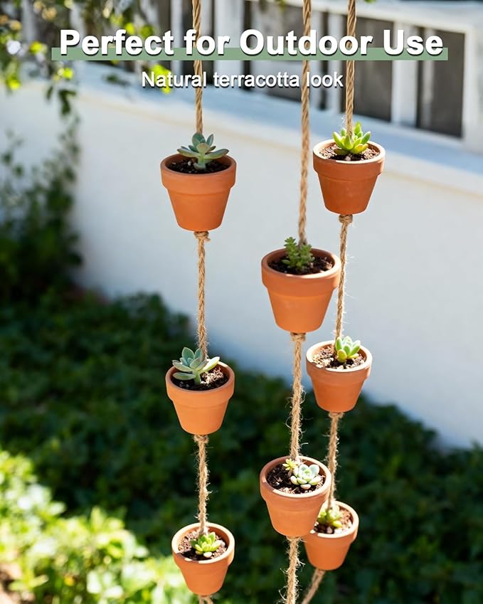 Riseuvo 32pcs 2" Small Mini Terracotta & Clay Pot Planter - Cactus Flower Nursery Terra Cotta Pots with Drainage, Perfect for Indoor/Outdoor Plants, Crafts