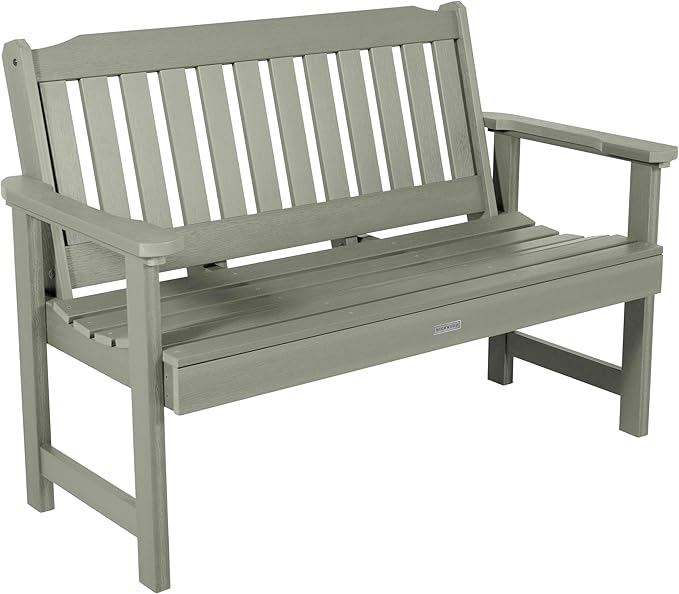 highwood Lehigh Garden Bench, 4 Feet, Eucalyptus