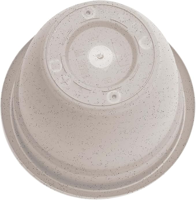 Bloem Ariana 20" Vanilla Bean Round Self-Watering Resin Planter Pot - Rolled Rim Indoor and Outdoor Gardening Planter