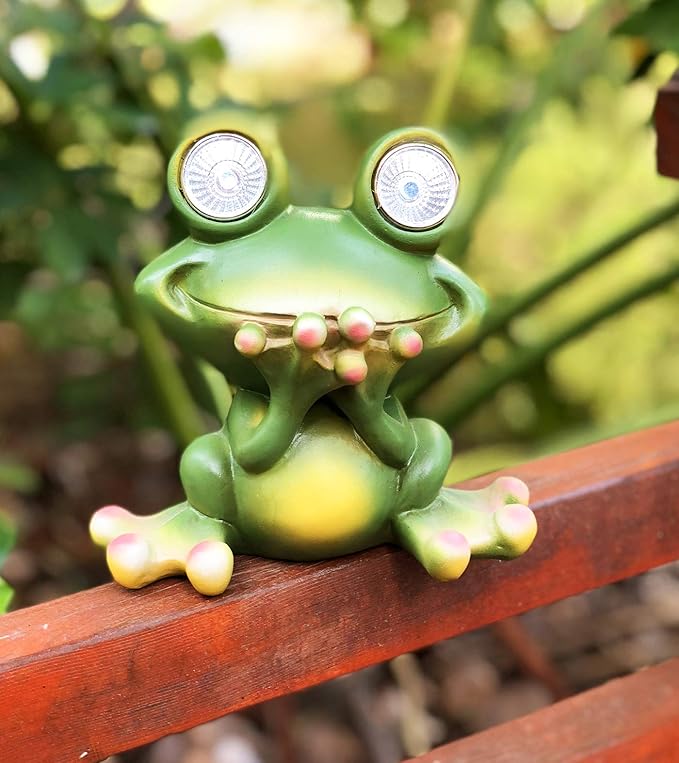 Solar Powered Frog Outdoor LED Garden Light Decor (Speak - NO)