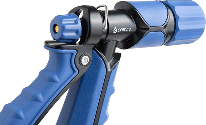 Heavy Duty Rear Trigger Adjustable Spray Hose Nozzle – Durable Zinc Construction with Adjustable Stream Control – Ideal for Car Washing, Lawn & Garden, and Outdoor Cleaning Tasks