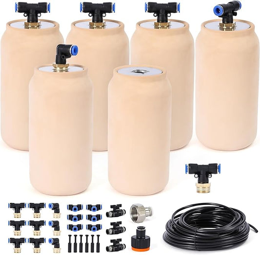 6pcs 3.5x3.5x7in Automatic Drip Irrigation Kits Garden Irrigation System Ollas Watering System for Your Garden 30 oz Plant Watering Devices for Garden Drip Plant Watering Stakes for Pots