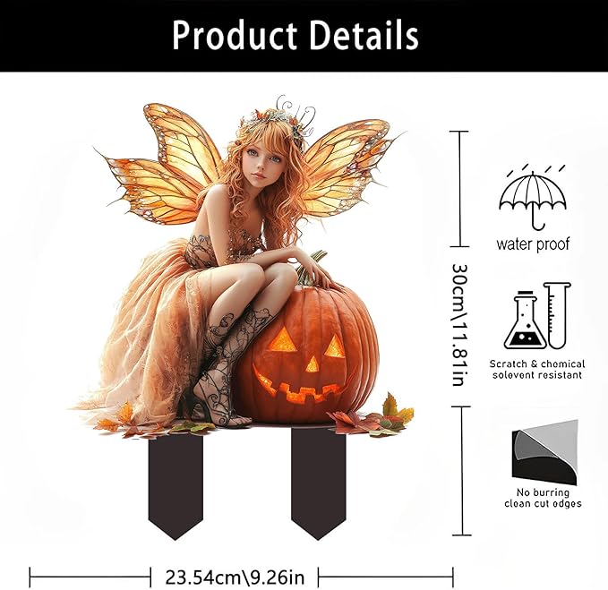 Pumpkin Elf-3: Bohemian Fairy Flower Pot Decor - Planter Pots Decor for Home or Garden