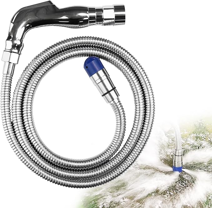 COOSPIDER Camping Accessories for Cleaning Essentials.Upgrade 57 Inch Camper/RV Tank Flexible Swivel Stick Rinser, RV Toilet Treatment, Black Sewer Holding Tank Water Flush Cleaner