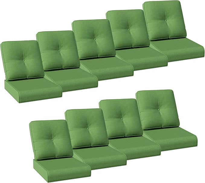 Joyside Outdoor Chair Cushions Set, 22x25/22x24 Inch Patio Furniture Deep Seat Cushions, Water Resistant & Thick Cushion, Outdoor Replacement Cushions for Seat and Sofa