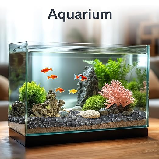 20 lbs River Rocks for Landscaping, 1-2 inch Natural Rocks for Aquarium, Fish Tank, Decorative Garden Stones for Plants, Flower Pots, Vase, Walkways
