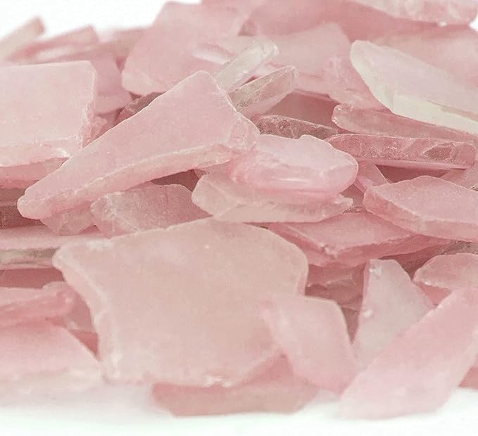 Around 4 Pounds of Decorative Stones Perfect for Aquariums, Vase Fillers, Table Scatter, Scrapbooking and Much More! Beautiful Gems! (Panacea Pink Sea Glass)