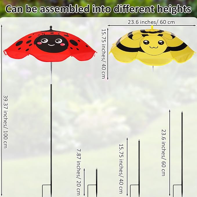 24. 5 Inch Plant Umbrellas for Outdoor Plants Garden Umbrella Shade for Potted Plant, Garden Bed Flower Pot Provide Shade to ‌defend Blazing Sun
