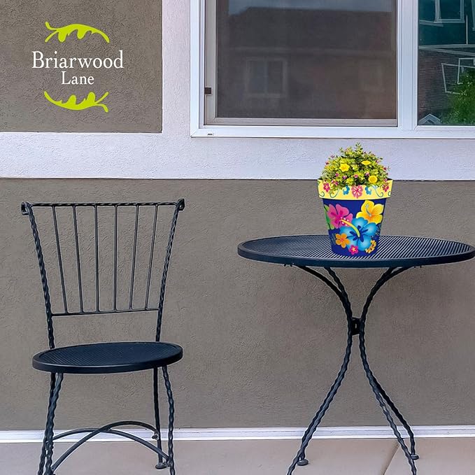 Briarwood Lane Spring Planter 8.5" x 8.5" x 8.5" Hello Sunshine Small for Spring Planter